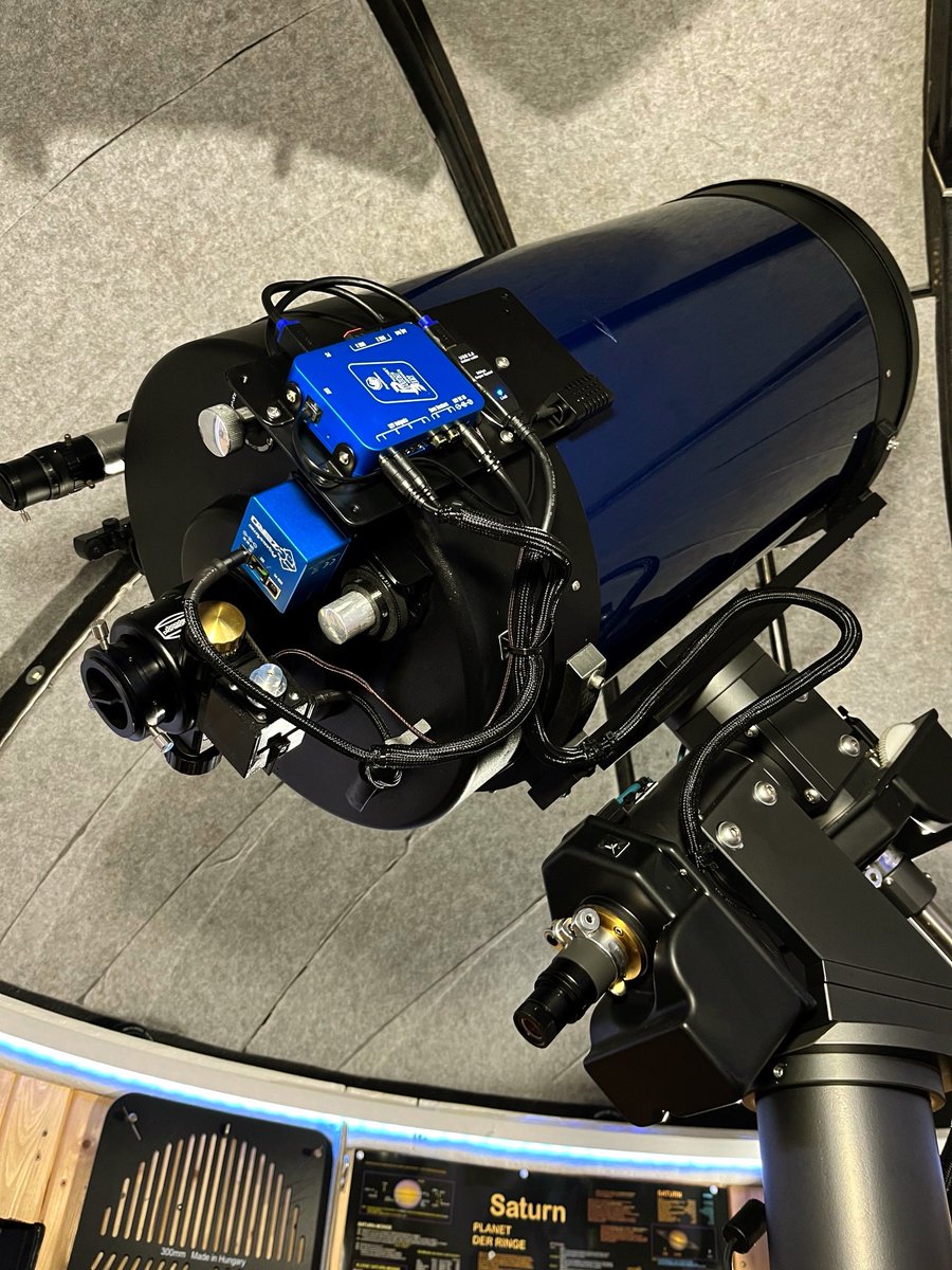 dorfkuppel's tweet photo. Beinahe fertig. Meade 14" #eigenbau #montierung und Stromversorgung über #Pegasusastro Advance https://t.co/hVhyYF6V8l