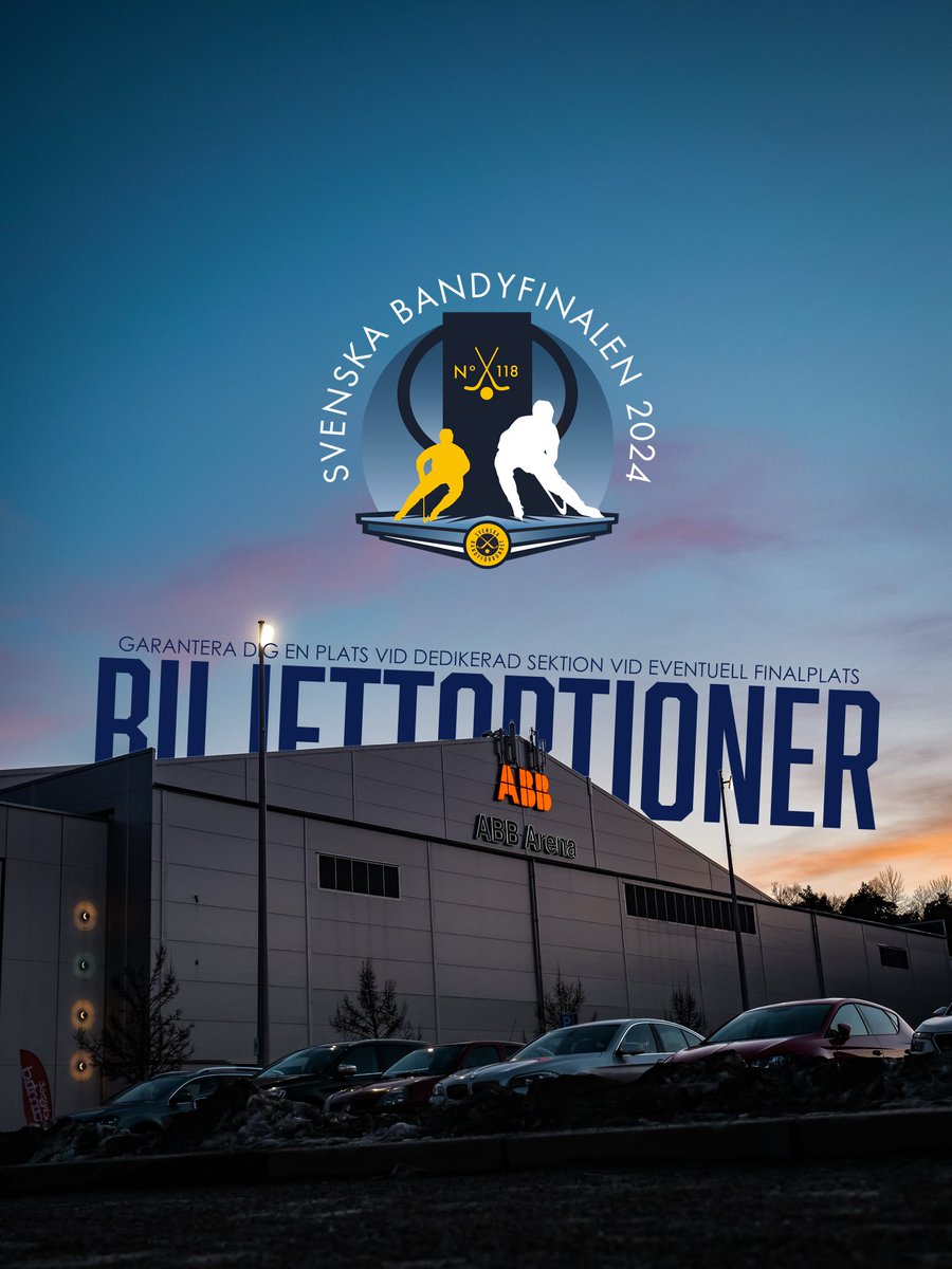 Bandyfinalerna närmar sig och medan lagen gör upp om platserna på isen så kan nu du som Villasupporter garantera din plats på den sektion som klubben tilldelas vid en eventuell finalplats.

Läs mer och säkra din biljettoption från och med fredag 10.00: vlbk.se/2024/01/16/sak… 🎟️