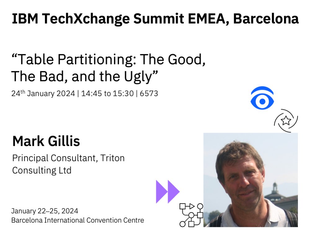 Don't miss Mark Gillis at IBM TechXchange in Barcelona next week. Find out more triton.co.uk/ibm-techxchang… @MarkGillis3 #ibmtechxchange #db2 #ibmchampion