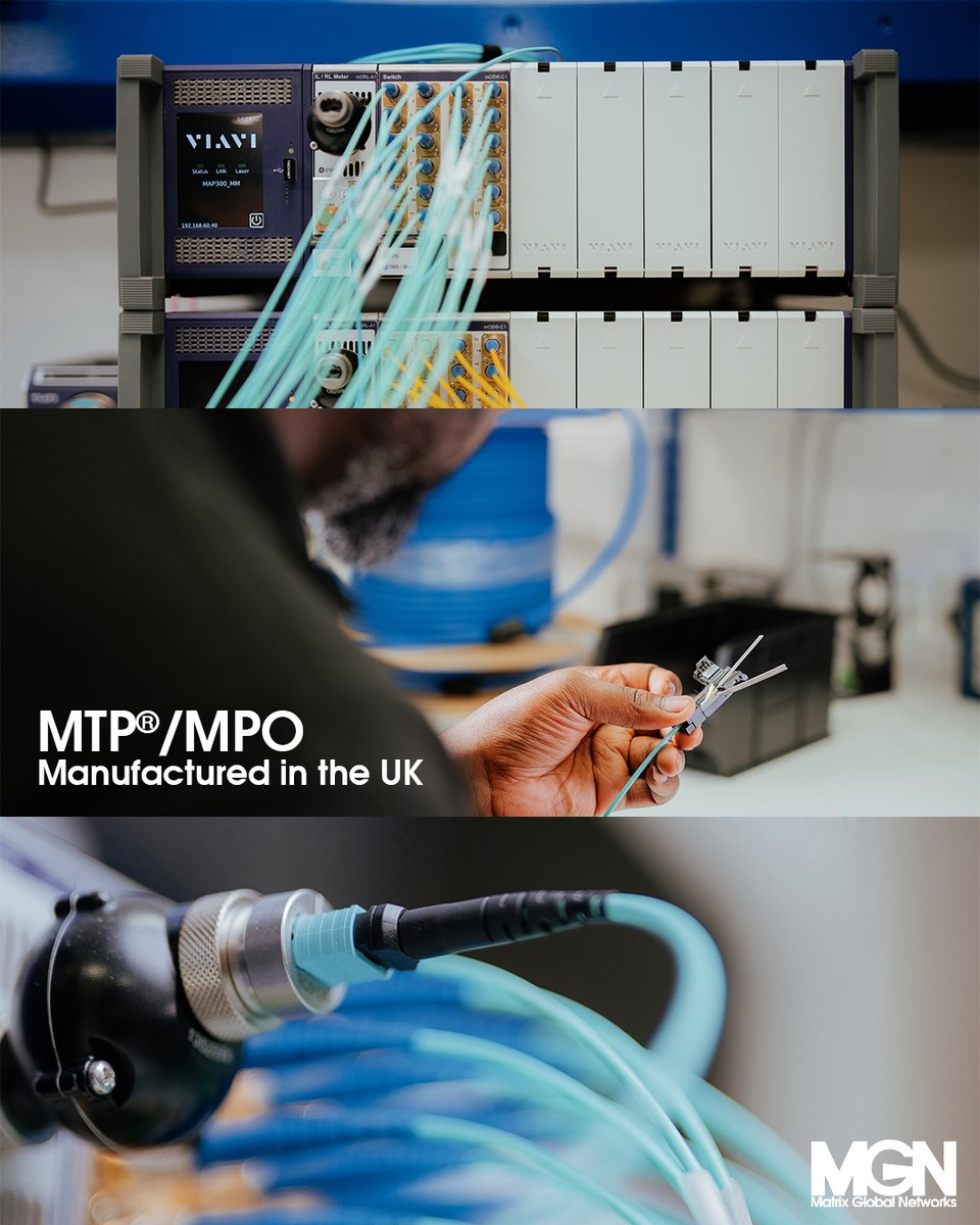 📢 Discover Matrix Global Networks Ltd's UK manufacturing capabilities.
✅ MTP® qualified fibre technicians, US Conec Ltd. trained.
🫱🏻‍🫲🏼 Made to order pre-terminated solutions.

#fibreoptics #mtp #mpo #ukmanufacturing