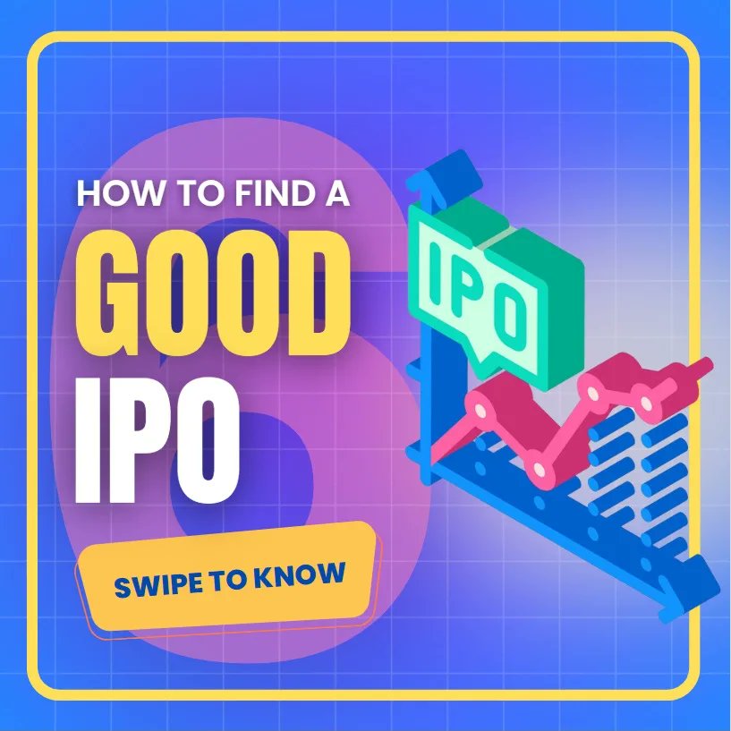 MegaFinanc's tweet photo. Nowadays, many people are investing in IPO to get quick listing gain. Here are some of the best ways to find a good IPO...

#IPO #equity #Trap #capitalmarket #investment #money #tips #wisdom #knowledge #understanding #instagram

Don't forget to like and share it. https://t.co/0ZCuq7RXyg