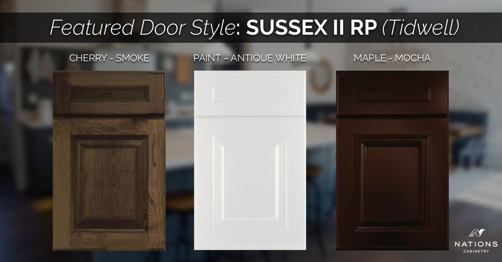 NationsCabinets's tweet image. The Sussex II RP door style is a time-honored #raisedpanel with mortise &amp;amp; tenon door &amp;amp; drawer frame. The full overlay design comes in 🍒, maple, oak, knotty alder &amp;amp; paint variety.
More info-- nationscabinetry.com/products/?filt…

#nationscabinetry
