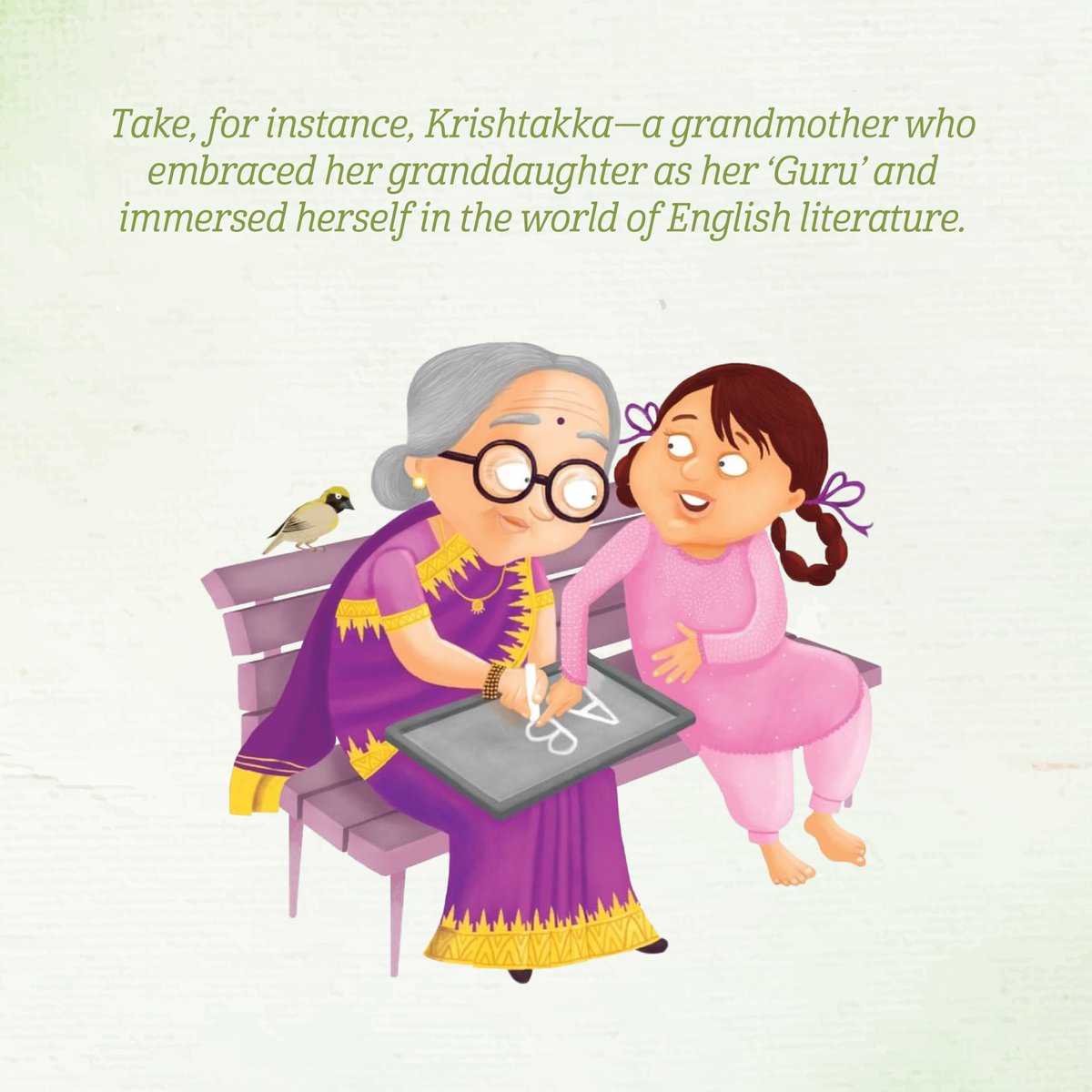 SmtSudhaMurty's tweet photo. In the realm of learning, age knows no boundaries. Much like the protagonist in my story, 'How I taught my grandmother to read,’ I embarked on a remarkable journey to write in English at the age of 50. https://t.co/zHXkz9BX0w