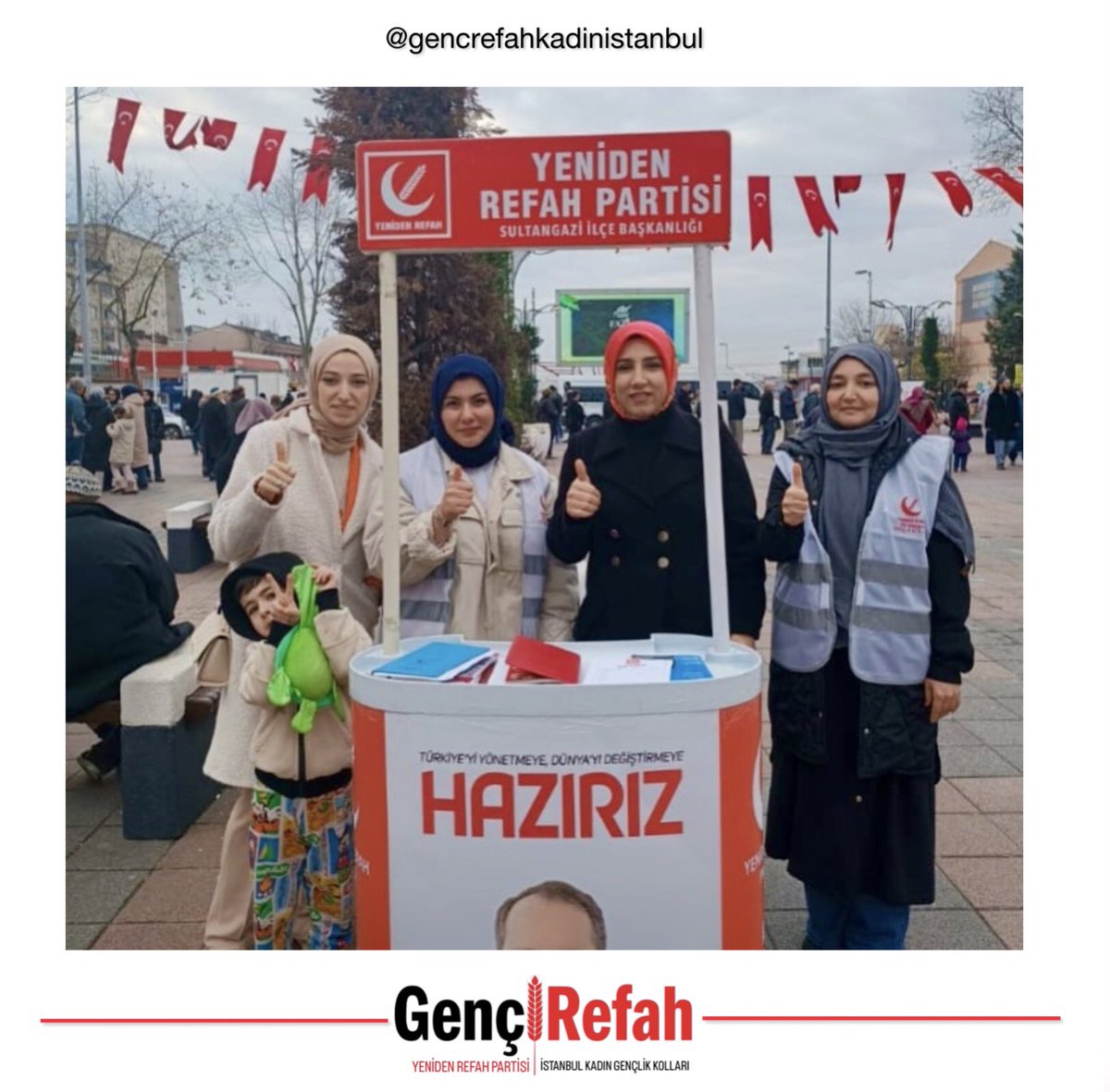 gencrefahkadn34's tweet photo. İstanbul Kadın ve Gençlik Kolları olarak hamle çalışmalarımıza hız kesmeden devam ediyoruz.

📍Sultangazi 
📍Sancaktepe 

Çare Milli Görüş!
Çare Ahlaklı Belediyecilik!

#FatihErbakan
#YenidenErbakan 
#YenidenRefahPartisi
#YenidenRefah
#GencRefah https://t.co/jgeTHPJuGG