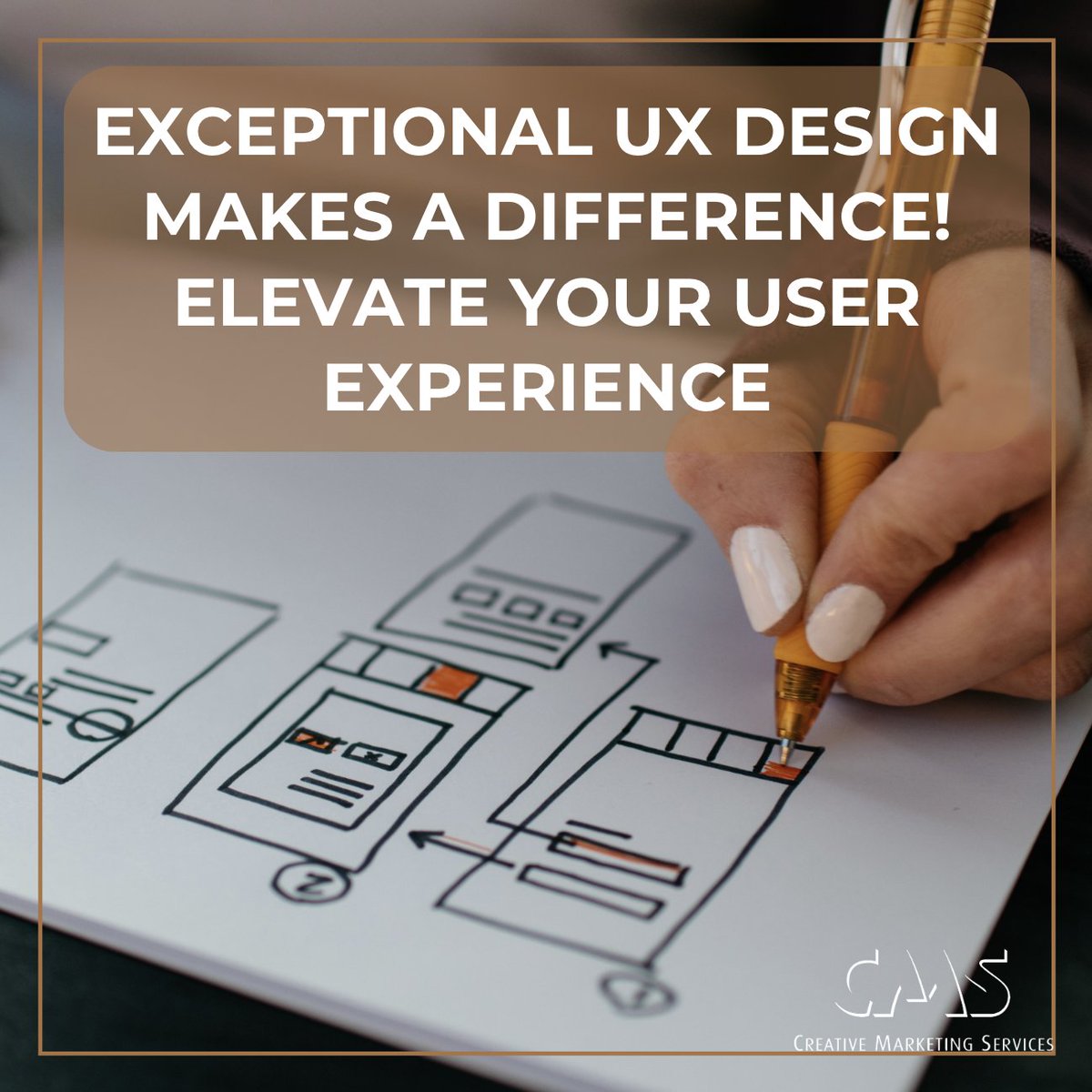CMSAdvertising's tweet image. Elevate Your Business with Exceptional User Experience (UX) Design!

🚀 A well-crafted UX boosts conversions and enhances customer satisfaction. At CMS, we're dedicated to crafting impactful user experiences. Let's collaborate! 💡

#CMS #CreativeMarketingServices #Branding