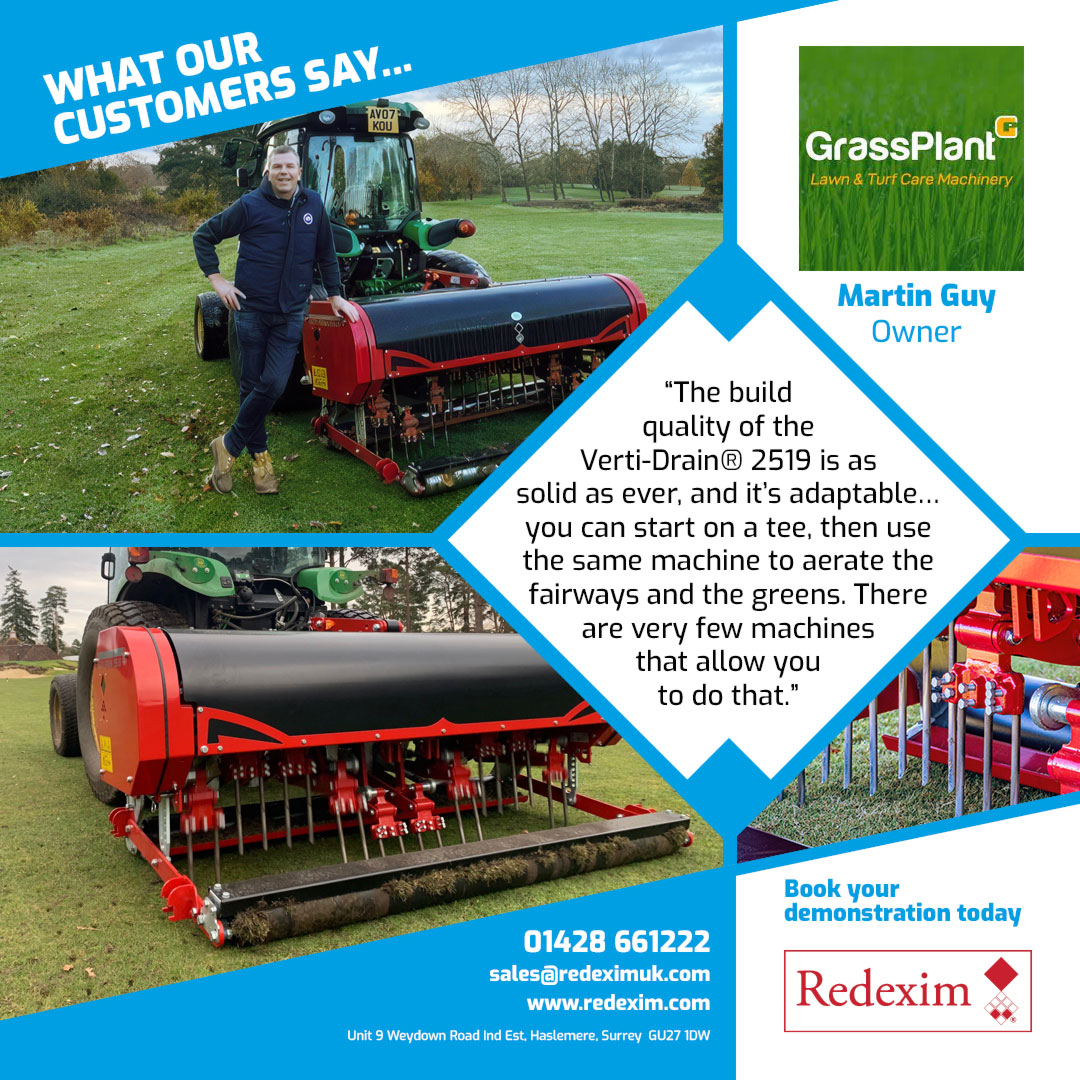 Our high-speed Verti-Drain 2519 delivers more than just maximum #productivity... but don't just take our word for it 🗣 

🏷 <a href="/GrassPlantUK/">GrassPlant UK</a>