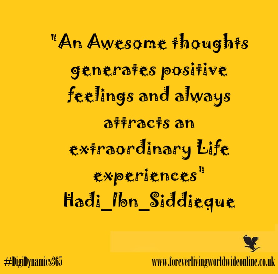 aloewhat's tweet photo. #AwesomeThoughts
"An Awesome thoughts generates positive feelings and always attracts an extraordinary Life experiences" Hadi_Ibn_Siddieque
#QuotesOfTheDay
#QuotesOfTheWeek
#QuotesOfTheMonth
#QuotesOfTheYear
#DigiDynamics365
#ForeverDigitalEvolutions
https://t.co/2rwedxbouO https://t.co/xTImtpt8CB