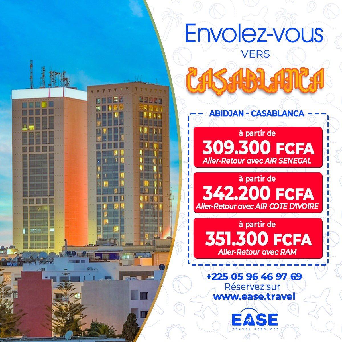 EaseFlight's tweet photo. Vos Vols de début d’année à des tarifs préférentiels 🛫
Envolez-vous vers Paris, Lomé, Dubaï à bord des meilleures compagnies aériennes via: https://t.co/vpxYwgLAno
#Zanzibar #BilletsAvions #Easeflight #BilletsAvionsMoinsChers #Voyage https://t.co/CyFEp1lxjJ