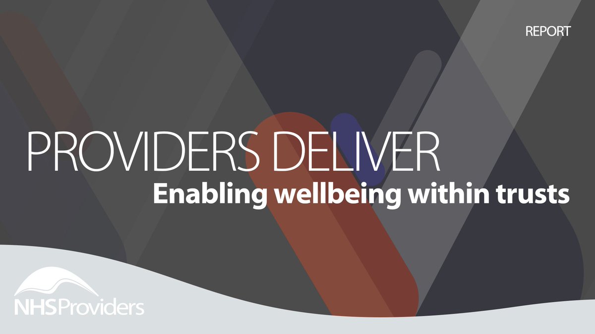 Last October, we published a #ProvidersDeliver report on enabling wellbeing.📄

It featured six trusts who are investing in targeted interventions to support their workforce.

Find out more⤵️
bit.ly/3s9ZtTt