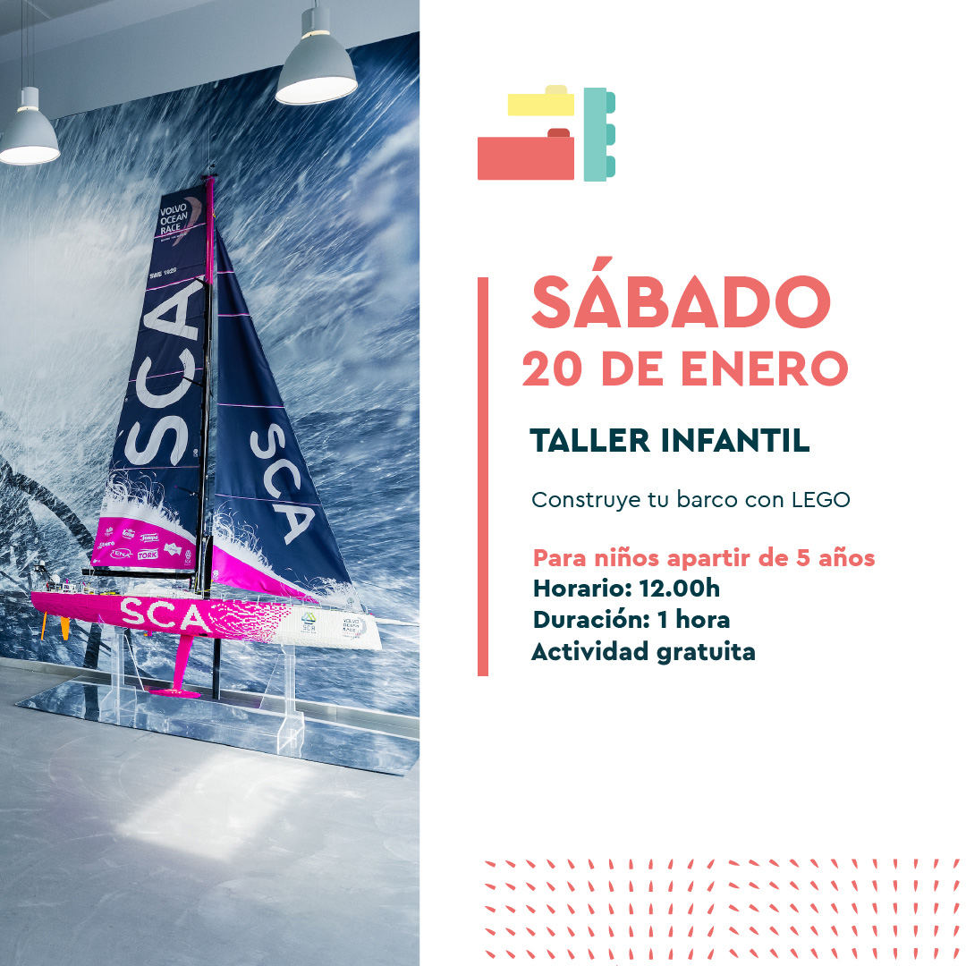Este sábado 20 de Enero a las 12.00h tenemos taller para los más pequeños👧🏼👦🏽: Construye tu barco con Lego, ¿Qué embarcación quieres diseñar?⛵️Los nuevos IMOCA ? Los VO65 one design? Es una actividad gratuita hasta llenar aforo! Os esperamos familia!📆 Reserva tu plaza en la web!