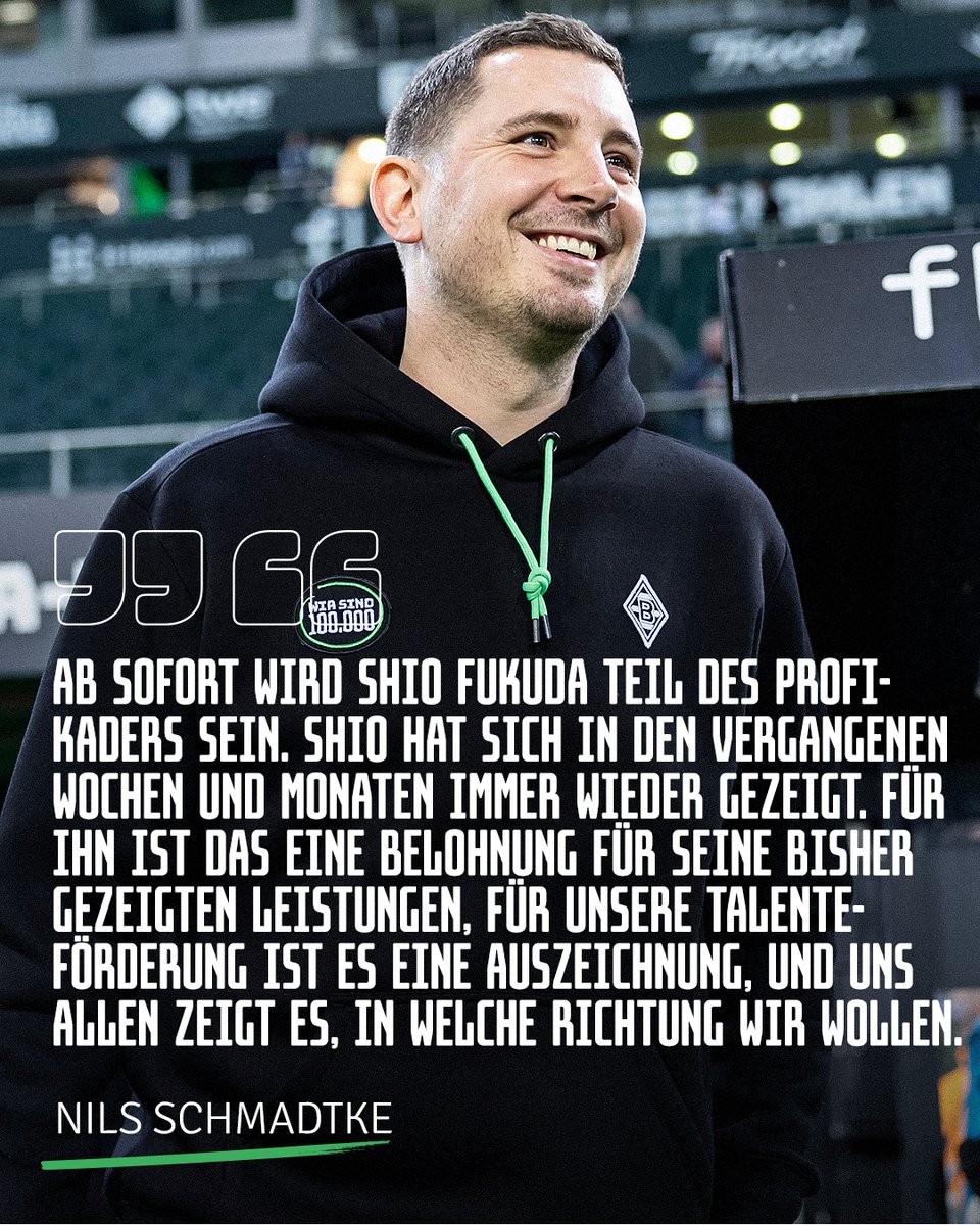 borussia's tweet photo. Stark, Shio! 👏

🎙️ Zum Interview mit Nils #Schmadtke
👉 https://t.co/bse1X8VyfJ

#DieFohlen https://t.co/asW8BSMzKs