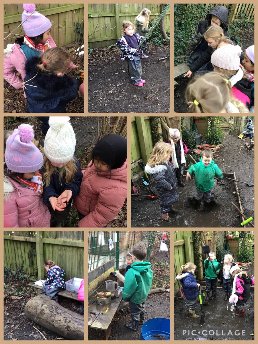 Forest School fun.  This week we found lots of fungi in the forest school.