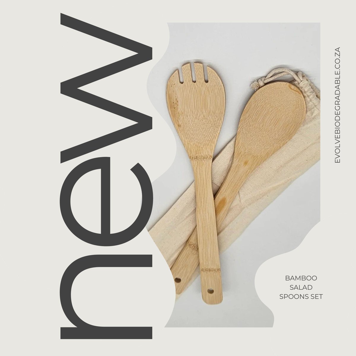EvolveBio's tweet photo. Our new Evolve #Bamboo #Salad Spoons are the perfect gift for any #eco-conscious host. The set includes a handy storage cotton canvas bag and makes for a great addition to our new home made salad or pot carriers.
Shop: https://t.co/MndQ6R6Xkf
#evolvebiodegradable https://t.co/fhaui5NsKJ