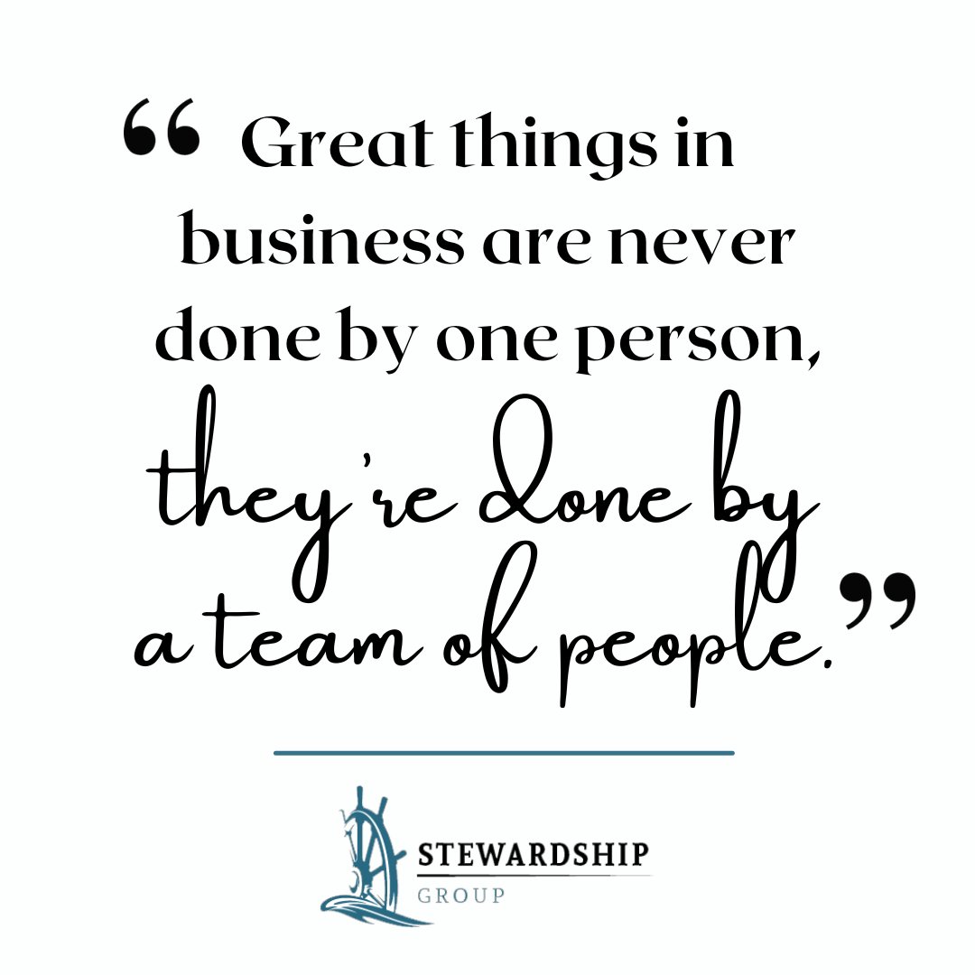 'Great things in business are never done by one person, they're done by a team of people.' - Steve Jobs

#Entrepreneurship #StewardshipGroup #Mining #GlobalMining #Namibia #Business #Marketing #SteveJobs