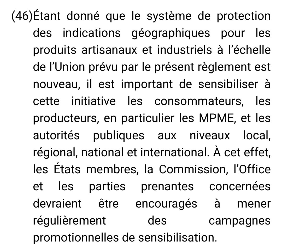 A_Planchot's tweet photo. @bortzmeyer L'article 46 ne me paraît pas contenir de doute sur son caractère impératif. Le considérant 46 par contre me paraît servir à éclairer l'article 10, paragraphe 2 (au vu du contenu, je ne connais pas ce texte en particulier) https://t.co/P7PsH3LAyz