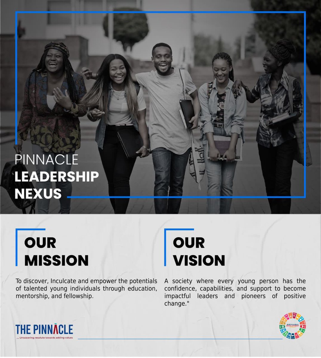 At THE PINNACLE LEADERSHIP NEXUS, our aim is to embark on a journey to craft leaders and drive innovation, our mission fuels growth and inspires change.

Our first-ever leadership and business summit is soon! ANTICIPATE!🤩

#LeadershipEvolved #InnovateInspireTransform #LBS1.0