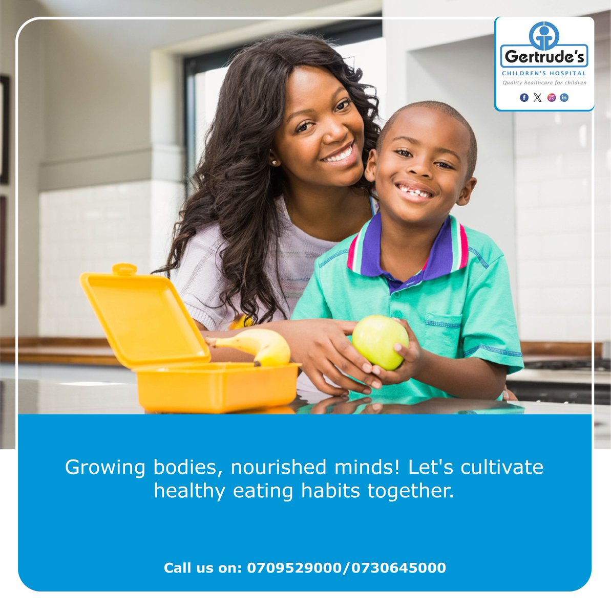 Ensure your child's lunchbox is filled with nutrition. Gertrude's Children's Hospital is here to guide you. Call 0709529000 to book an appointment with our Nutritionists.​ 
#GertrudesKe #UlizaDaktari