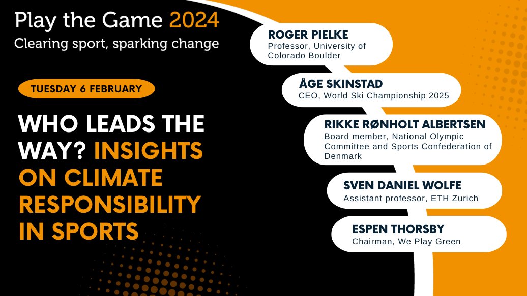 playthegame_org's tweet photo. On day 3️⃣ at #ptg2024, sport and climate change is on the agenda, when academics and practitioners will discuss climate responsibility in sport and who should lead the way🌍

See the full programme and sign up for the conference 👉 https://t.co/XJYAhx5PSJ https://t.co/UJ2HC5GfYc