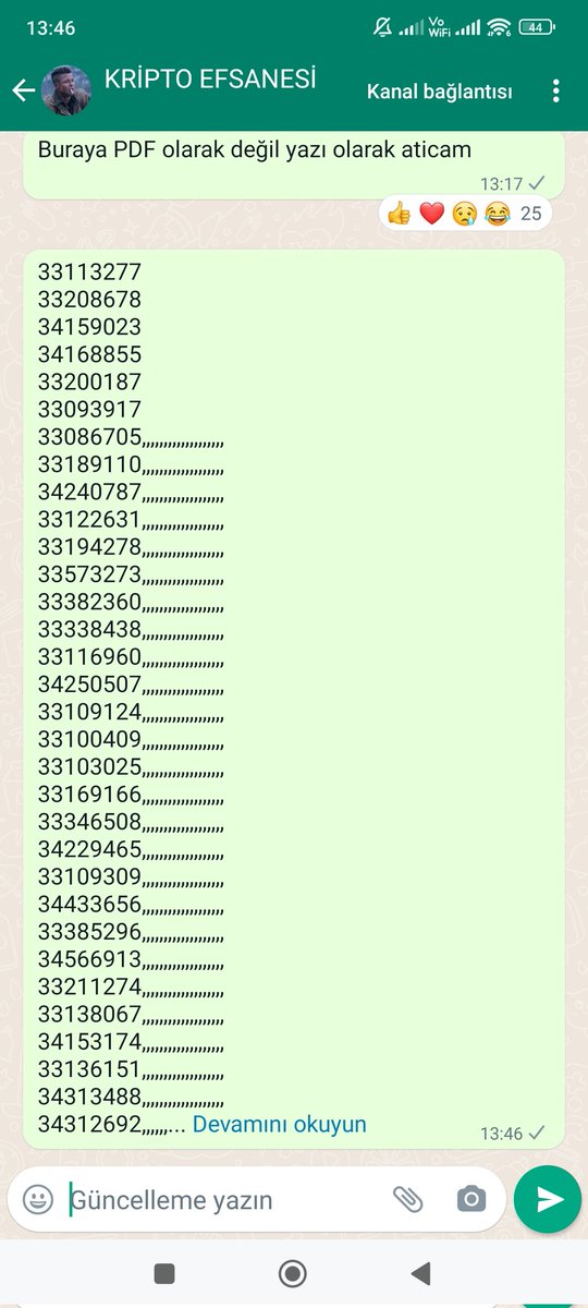 600 kazanan tamamı WhatsApp duyuru grubundan açıklandı, ayrıca bu twiti favlayan 5 kişiye 100 er dolar vericem 
Ödüller en geç ayın 18inde hesabınıza yaticak listing sırasında istediğiniz gibi satabilirsiniz 
Gruba katılmak için:whatsapp.com/channel/0029Va…
