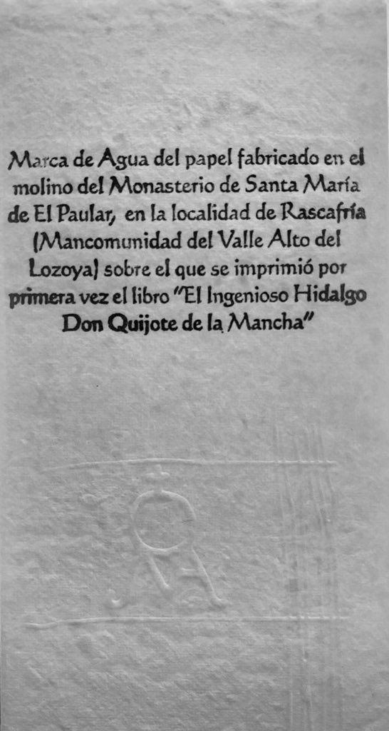 darveras's tweet photo. La primera parte de El Quijote veía la luz #TalDiaComoHoy de 1605 en #Madrid 👏🏻
Aquí comparto la marca de agua del papel en el que se imprimió su primera parte, fabricado en el molino del Monasterio de Santa María de El Paular, #Rascafría y que conservo como un tesoro😉💪🏻👇🏻 https://t.co/kLIZdc0xOk