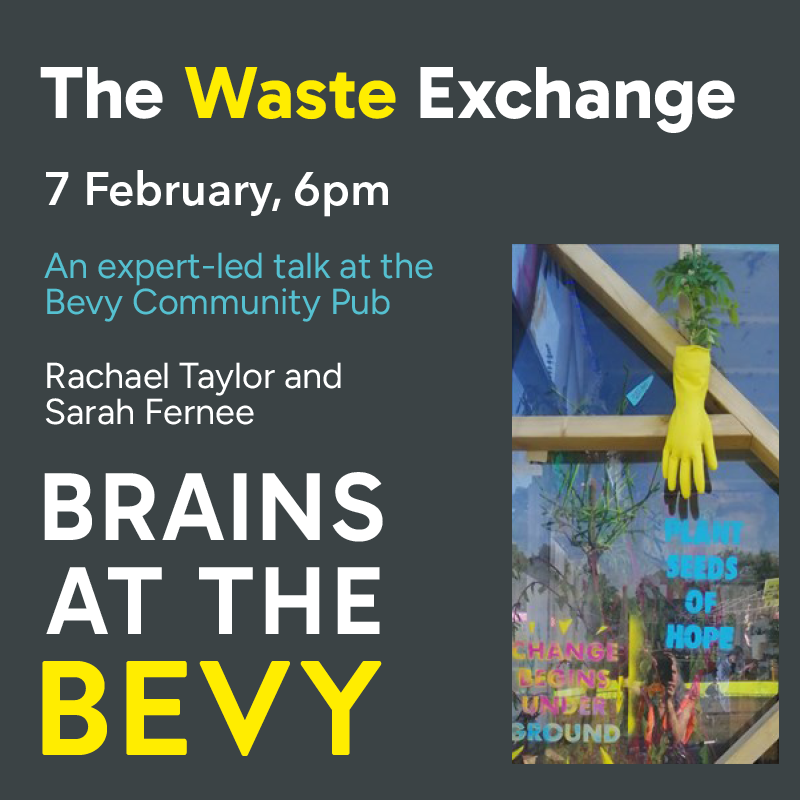 Book your free place at the next Brains at the Bevy talk on The Waste Exchange: brighton.ac.uk/community-part…