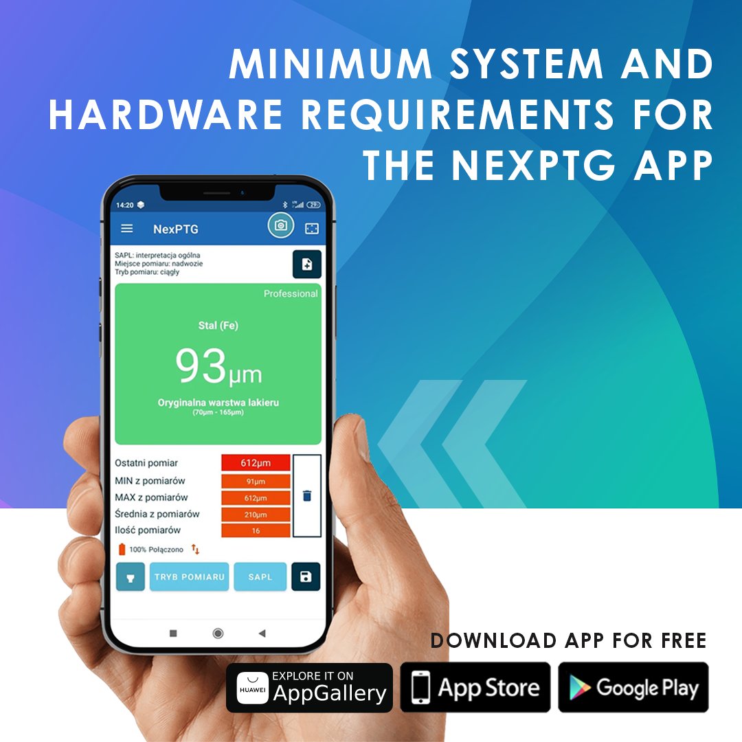 NexDiag's tweet photo. See what you need to get the most out of the NexPTG mobile app! 📲
➡️ Android: telephone, tablet Android 5.0 or higher, Bluetooth with Bluetooth Low,
➡️ Energy support iOS: telephone, tablet System iOS 11 or higher, iPhone 5s or higher
➡️ Smartwatch with system (WearOS, WatchOS) https://t.co/XSdXkBiMxC