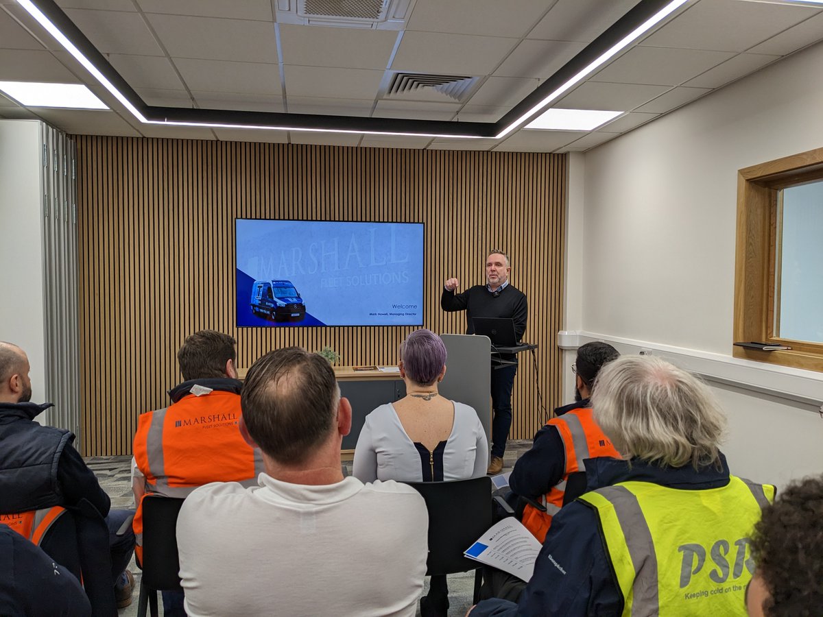 Addressing guests from across the UK, our MD Mark Howell kicks off today’s event by explaining why the industry desperately needed a dedicated apprenticeship for Mobile Transport Refrigeration Technicians.

#MTRT