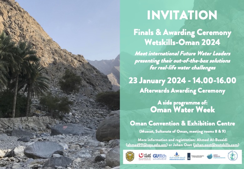 Wetskills (@wetskills) on Twitter photo Visit <a href="/Wetskills/">Wetskills</a> Oman 2024 Finals & Awarding Ceremony at 1st Oman Water Week. Oman Conference & Exhibition Center | 23 January 14.00. 27 participants from 5 different countries will present in mixed teams 5 cases <a href="/sultanqaboosuni/">جامعة السلطان قابوس</a> <a href="/GUtech_Oman/">GUtech</a> <a href="/wfimplement/">wfi</a> <a href="/NWScare_Oman/">نماء لخدمات المياه</a>. Join us! Visit <a href="/Wetskills/">Wetskills</a> Oman 2024 Finals & Awarding Ceremony at 1st Oman Water Week. Oman Conference & Exhibition Center | 23 January 14.00. 27 participants from 5 different countries will present in mixed teams 5 cases <a href="/sultanqaboosuni/">جامعة السلطان قابوس</a> <a href="/GUtech_Oman/">GUtech</a> <a href="/wfimplement/">wfi</a> <a href="/NWScare_Oman/">نماء لخدمات المياه</a>. Join us!
