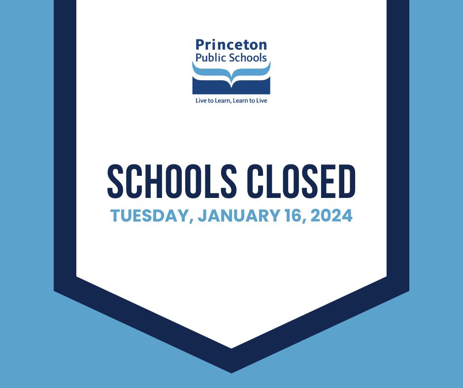 Due to increased accumulation of the snow-ice mix on the roads, ALL SCHOOLS WILL BE CLOSED today, Tuesday, January 16th. All after school activities and after-care will be canceled as well. Today’s snow day will be made up on Friday, February 16, 2024, which will be a half day.