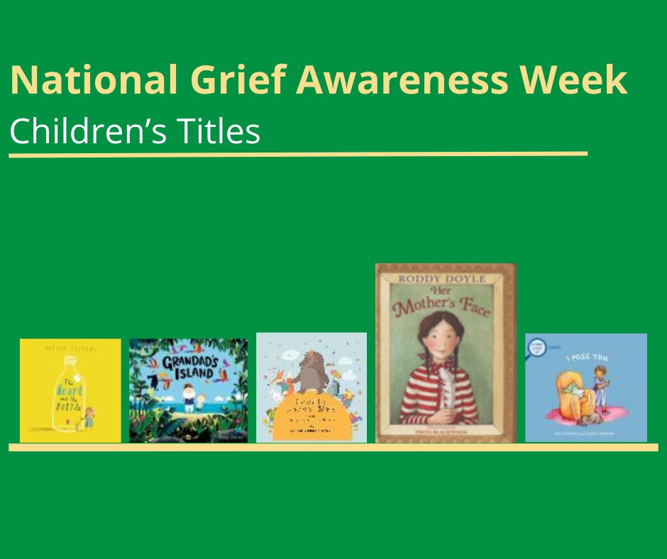 January 22-28 is National Grief Awareness Week. Our libraries have a large selection of books to help support anyone dealing with grief. Take a look at some of the books available for children;

#BeGriefAware #NGAW #NGAW2024

@leitrimcoco @LibrariesIre @IrishHospice