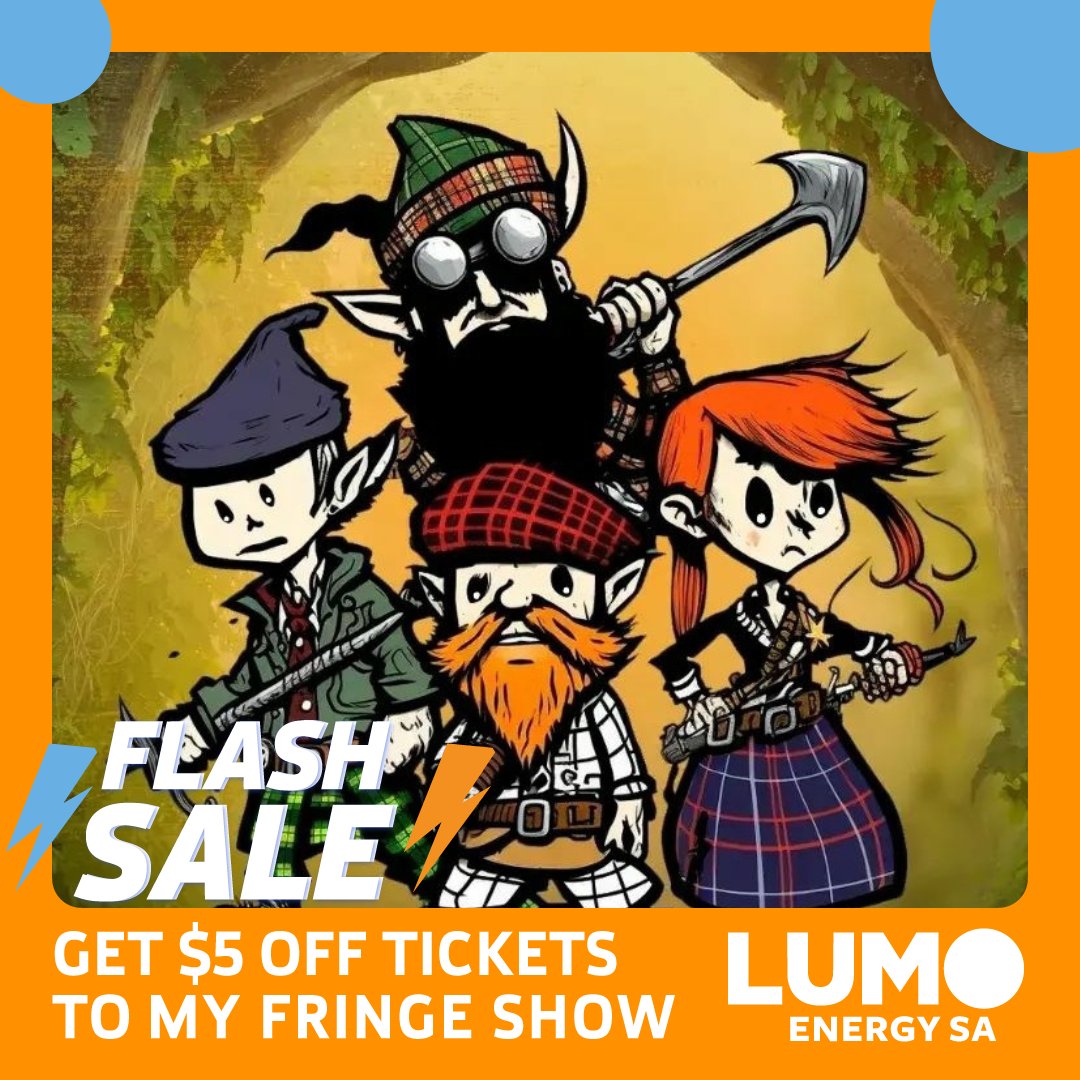 Get $5 off tickets to Tartan Tabletop at Adelaide Fringe today! 🇦🇺

Link in bio for tickets! 🎟️