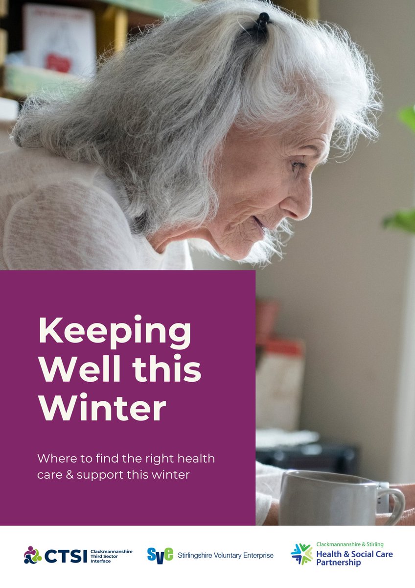 Have you seen our #KeepingWellThisWinter booklet? ❄️ View it here ➡️ bit.ly/48joMSe @NHSForthValley @ClacksCouncil @LizCTSI @cshscp @StirVolunteer @CVSFalkirk