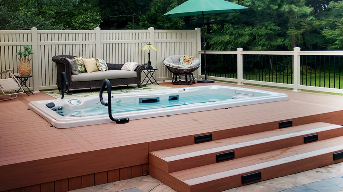 MasterSpas's tweet photo. Swim Spas for Small Backyards | Installing a pool can be a big project but it can feel too big if you have a small backyard. A swim spa is an alternative to the in-ground swimming pool. Check out our top small swim spa picks. https://t.co/zTFerZyN1k #swimspas #hottubs #masterspas https://t.co/UhesCvuhQN