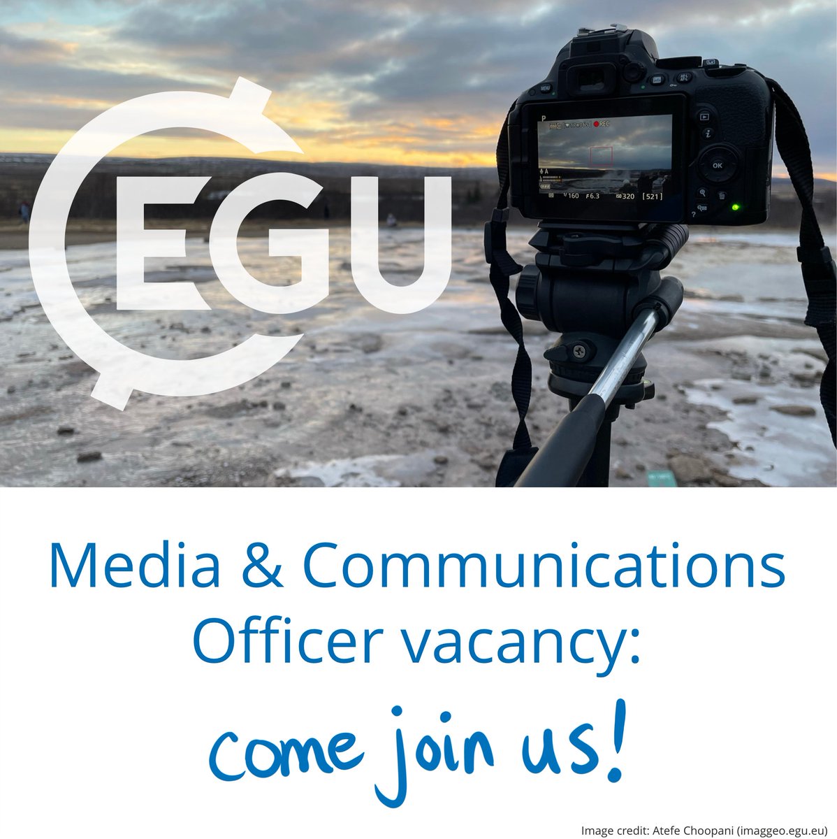 New year, new job? EGU have a #vacancy for a new #Media &amp; #Communications Officer, to come work with us here in Munich, Germany! If you like writing about cutting edge #geoscience &amp; have experience with #journalism, come join us!

Apply by 26 January: egu.eu/9B8P0U/