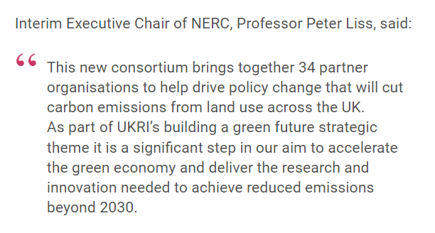 We’re investing in a new Land Use for Net Zero hub to help cut carbon emissions from UK land use. Co-led by @JamesHuttonInst and @uniofleicester, the hub aims to produce new evidence and guidance to drive policy change: orlo.uk/s9jVq