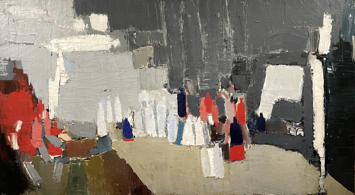BOUTEILLES DANS L'ATELIER
Nicolas de Staël, 1953 - Collection particulière
Magnifique exposition au Musée d'Art Moderne (MAM) de la Ville de Paris. Prend fin le 21 janvier prochain !
musee-virtuel-vin.fr/nature-morte