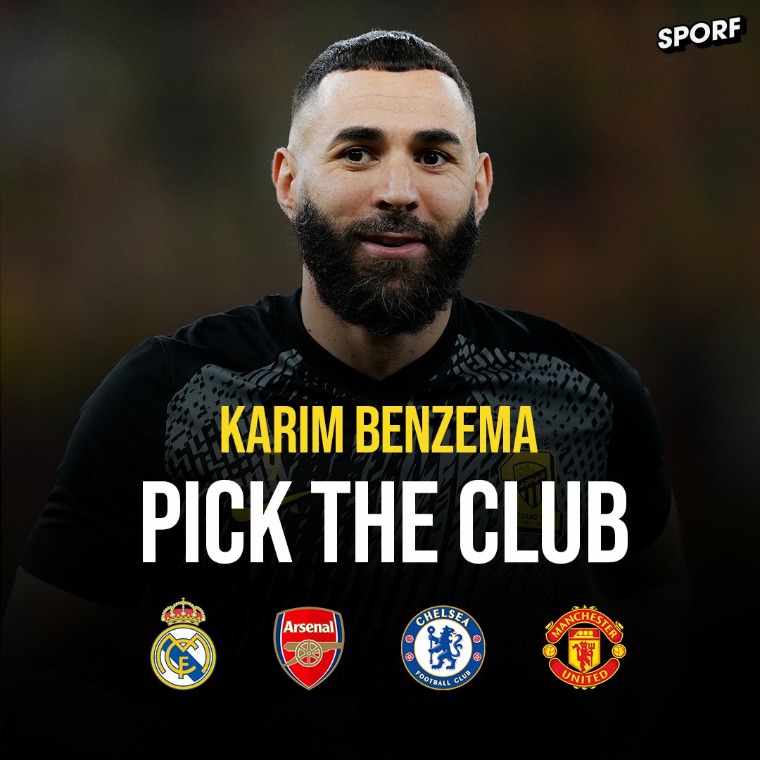 🚨 PICK HIS CLUB 🚨 Which club needs Karim Benzema the most if he decides to leave Al-Ittihad on loan in January. 🫵👇