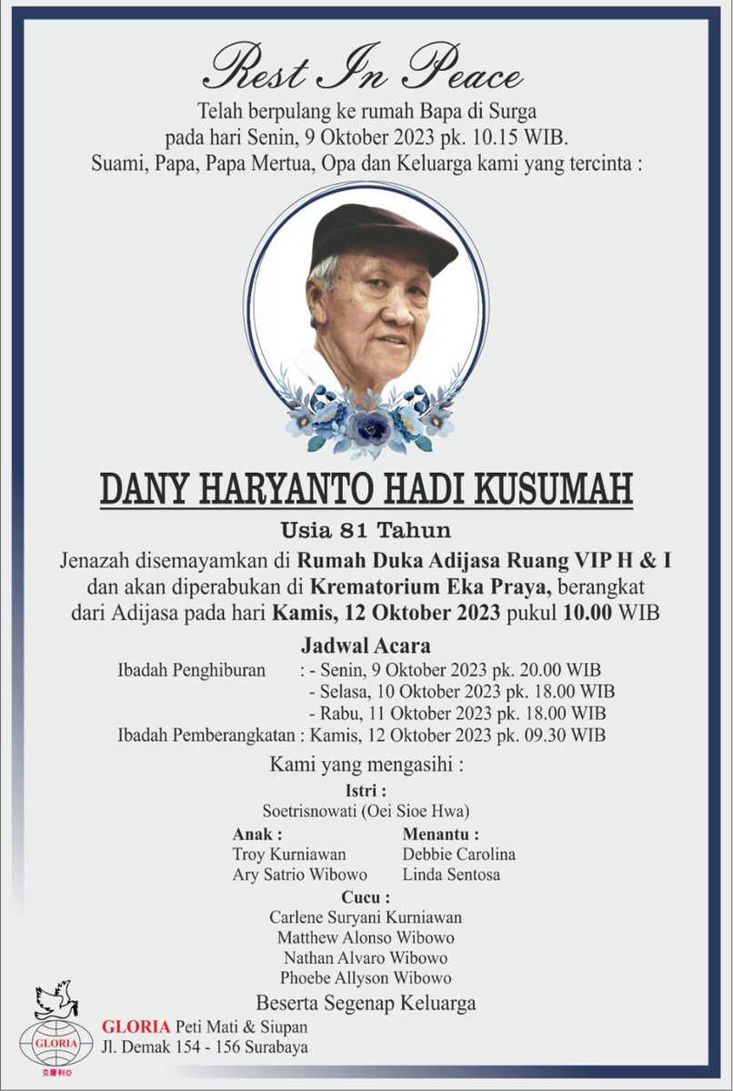 Mengenang 100 Hari Alm Papa 🙏