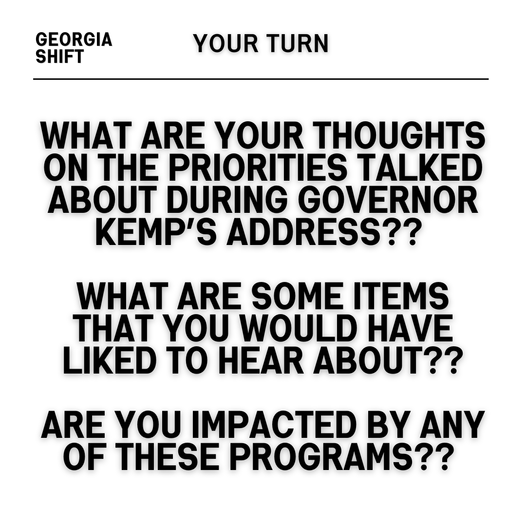 GeorgiaShift's tweet photo. Listening to Governor Kemp's address, I'm left pondering: Are the priorities he set out truly the keys to unlocking our state's potential? What are your thoughts? 💭🗝️ #GovernorKemp #StateOfTheState #CommunityDiscussion" https://t.co/8nj8RztC6U