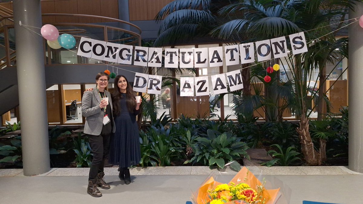 azam_haleema's tweet photo. I'm overjoyed to share that I passed my viva yesterday. Finally a doctor! Thank you as always to my supervisor @MPrencip, past and present members of the CBT lab, and all of my friends in the Conway Institute 🌻
#PhD #thesisdefense #PhDviva https://t.co/6H4TTikSfF
