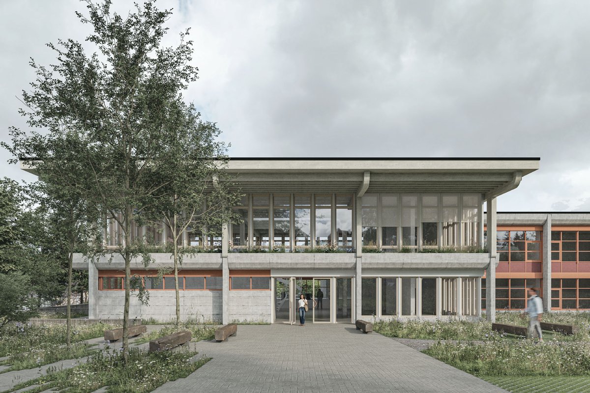 3. Rang beim Projektwettbewerb Neues Staatsarchiv Waldau, St. Gallen - Dr. Deuring + Oehninger AG deuringoehninger.ch/3-rang-projekt…