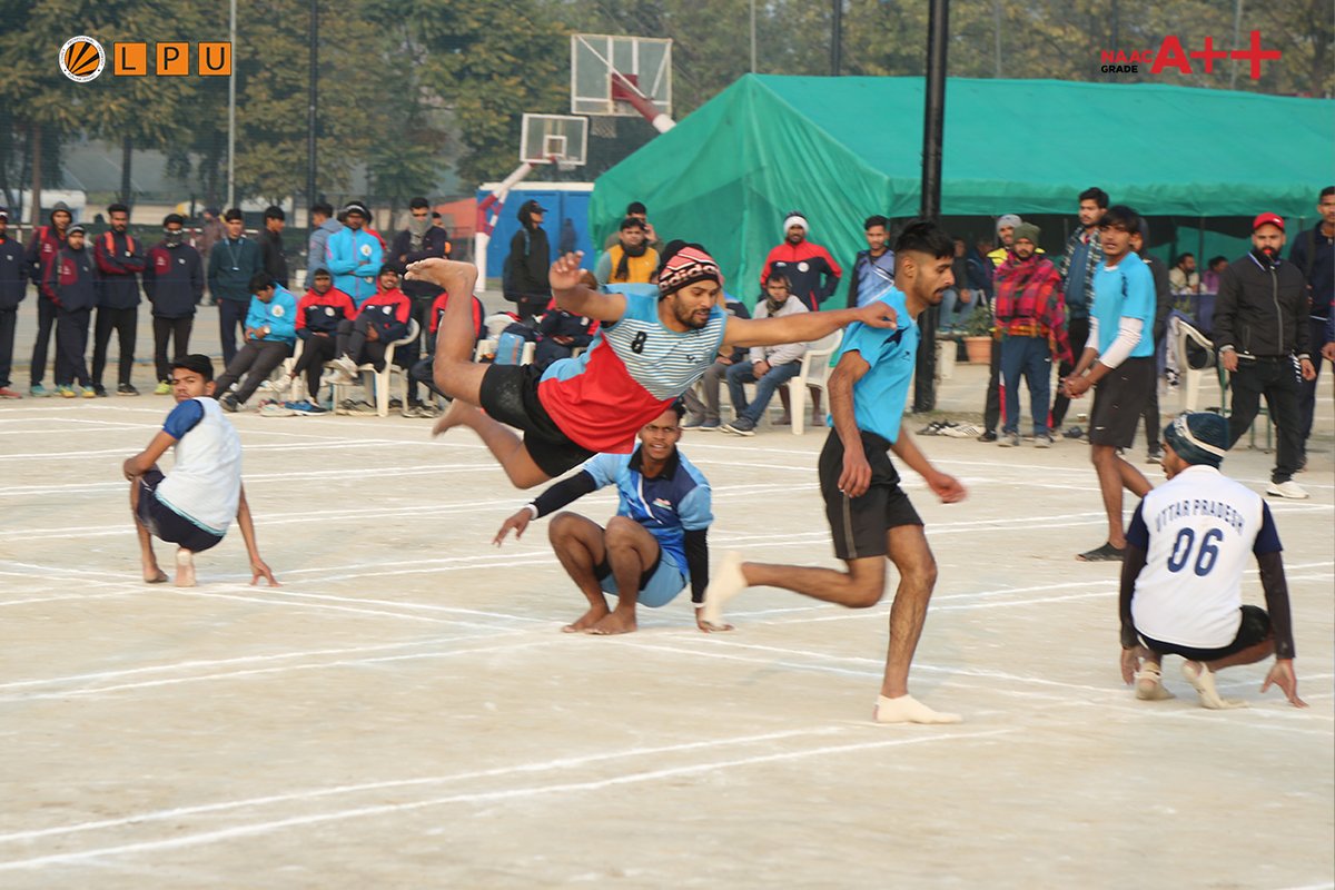 The North East Zone Inter-University Kho Kho Championship for Men is kicking off under the guidance of the Student Welfare Wing at Lovely Professional University. 

Wishing all the participants the best of luck.

#KhoKhoChampionship #InterUniversitySports #StudentWelfare