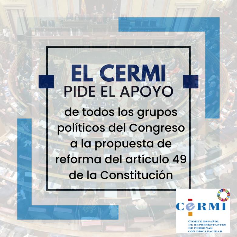 CERMIAndalucia's tweet photo. 📢Día histórico para el mundo de la #discapacidad en el Congreso de los Diputados con  el debate sobre la reforma del artículo 49 de la Constitución para eliminar el término disminuido  

➡️Desde @CERMIAndalucia pedimos consenso y unanimidad de todos los partidos políticos https://t.co/6i5lUEoRqR
