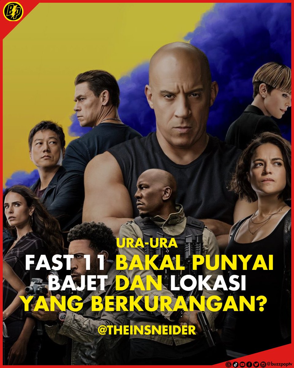 buzzpoptv's tweet image. URA-URA: Menurut Jeff Sneider yang terpaling palatao di YouTube, filem FAST 11 merupakan throwback kepada filem THE FAST AND THE FURIOUS (2001) - dengan bajet dan lokasi yang berkurangan!    

Bincangkan.🤔

#Fast11