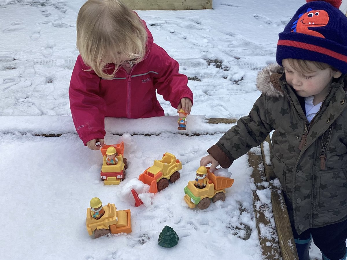 GarswoodNursery's tweet photo. Our 2 year olds have had lots of fun exploring the snow this morning. We used lots of descriptive language such as cold, wet, soft, crunchy, footprints, scoop, roll and squeeze. @GarswoodPrimary #EYFS #snow #uksnow #EarlyLearning #sensory #LanguageDevelopment #exploration https://t.co/d3lrepEFMD