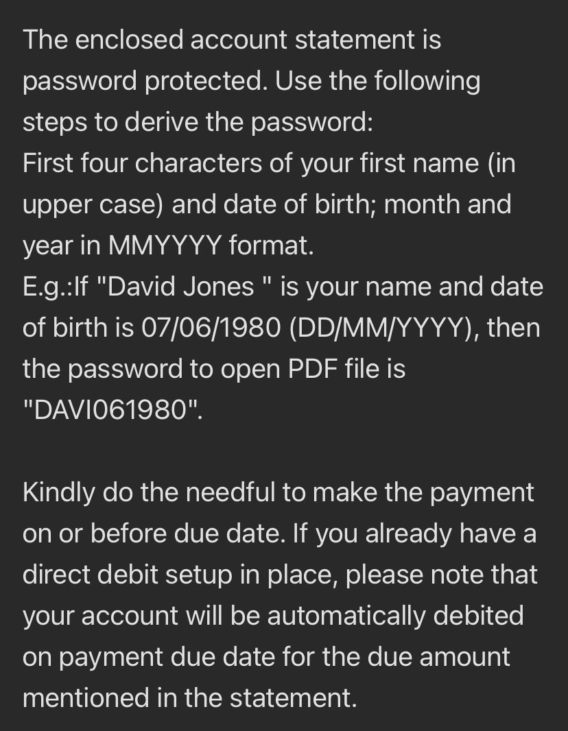 debkmjumder's tweet photo. This is an excerpt of an email from @Citibank 

It is amazing to see that they have not even thought of scenarios where the first name can be less than 4 characters.

Found it hilarious and quite amazing. https://t.co/8Zwp9N9c0A