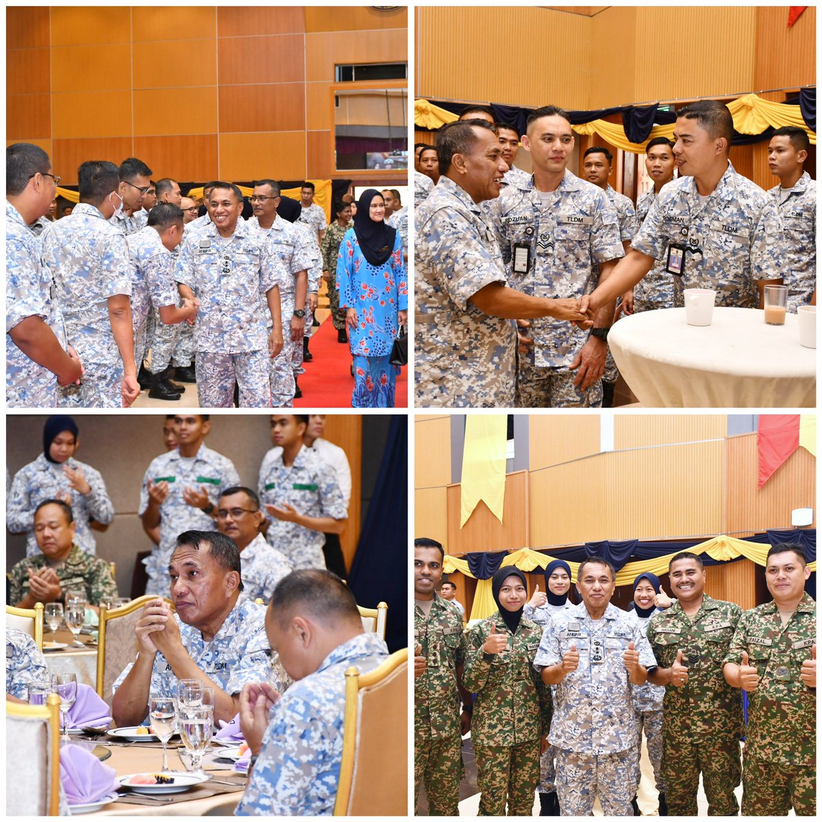 MPLD_TLDM's tweet photo. Majlis Ramah Mesra sempena Penghargaan kepada YBhg Panglima Pendidikan dan Latihan di Dewan M.Sidek Shabudin bersama warga MPPL TLDM dan UBN. Terima kasih atas segala jasa bakti sepanjang berkhidmat di MPPL TLDM.

#FWFS

@am9166 
@AzharAdam20 https://t.co/YzbG74jr8w