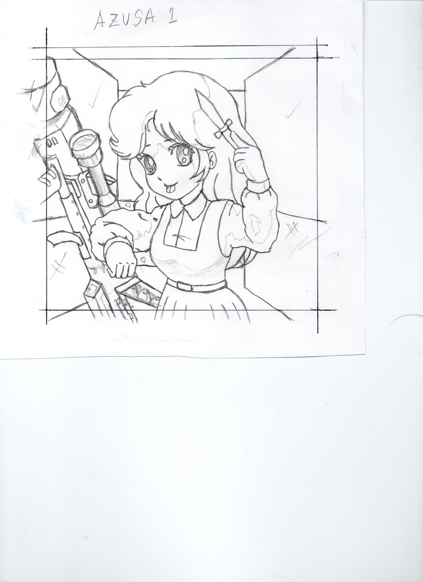 kemokemodan's tweet photo. FINAL LOLITAの原画に関しては、途中から全面描き直しをしたせいで、色々怪しい点もある。
この絵の原画は描いた記録も何も残ってない。
ポーズを決める5cmほどのラフが1枚あるだけ。
完全な描き直しキャラのため、完成間��で何かに走り書きしたと思われる。
今回CGから再現してみた。 https://t.co/O03x0UELiV