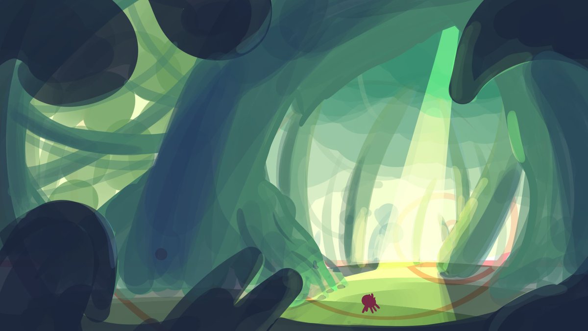 StretchAnimated's tweet photo. Some environmental concept art sketches we created to get a feel for the setting of 'Arachnicked', our animated short-film set in an underbrush in the Himalayas! 
#conceptart #environmentart #environmentdesign #shortfilm #2danimation #digitalart #2dart #sketches #creatureart https://t.co/yYeSugAPzZ