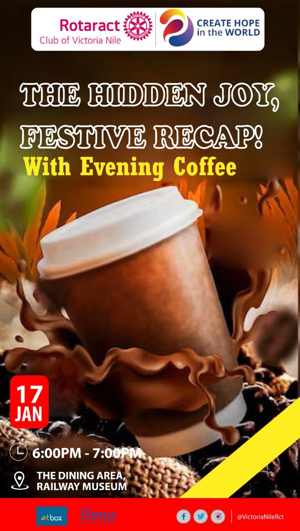 How was your festive season 🤗, come join us @VictoriaNileRct this Wednesday for a cup of coffee as we share xmas stories together. @EmmaLukeera @Rotaract_TV @RotaractD9213 @Rotary